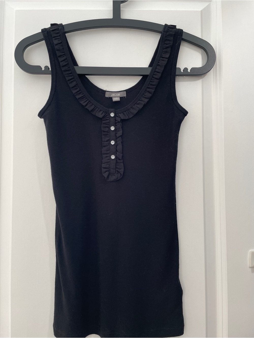 Jacob Black Ruffle-Trim Tank Camisole